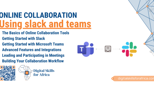Online collaboration using Slack and Teams